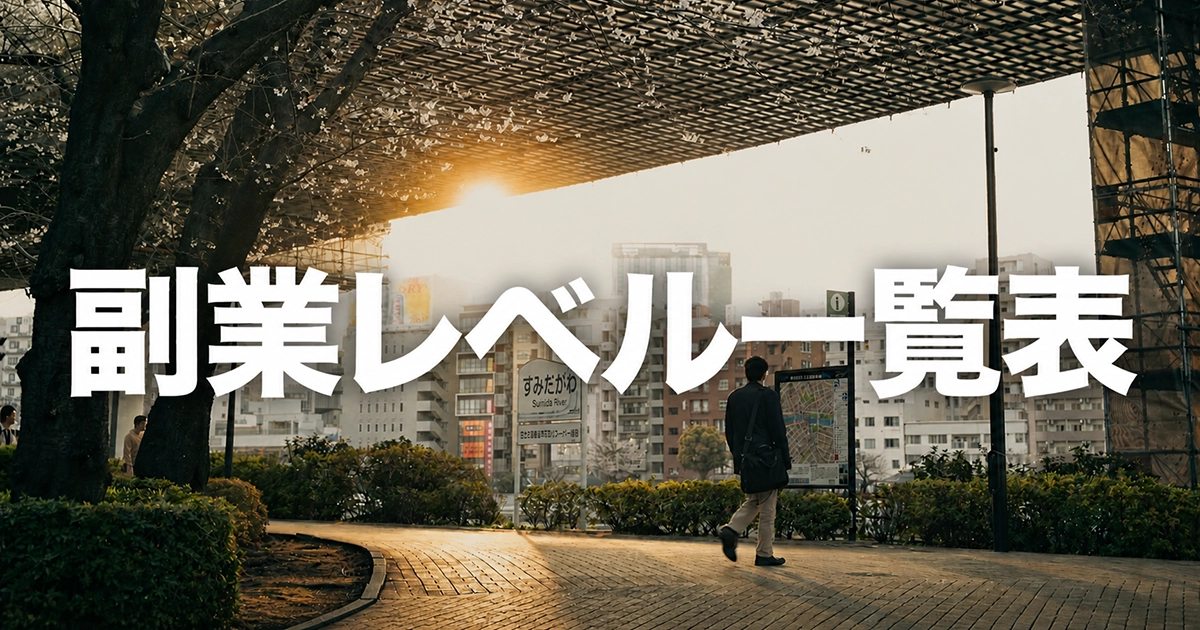 副業レベル一覧表